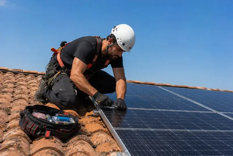 Maintenance et monitoring de panneaux solaires à Saint-Juéry