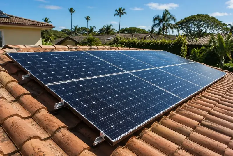 Installation de panneaux solaires à Saint-Juéry